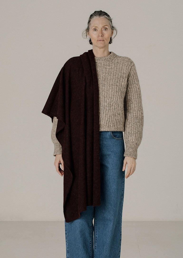 Bare-Knitwear-Alpaca-Travel-Wrap-Syrup
