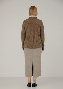 Bare Knitwear Demi Mock Neck in Rye