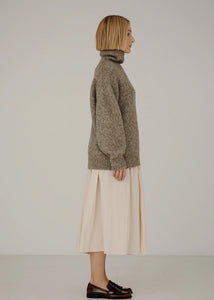 Bare Knitwear Demi Uma Rollneck in Oat