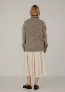 Bare Knitwear Demi Uma Rollneck in Oat