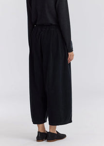 Black Crane - Corduroy Wide Pants in Dark Grey