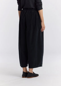 Black Crane - Corduroy Wide Pants in Dark Grey