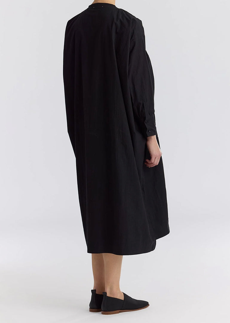 Black Crane - Ruffled Dress in Black