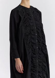 Black Crane - Ruffled Dress in Black