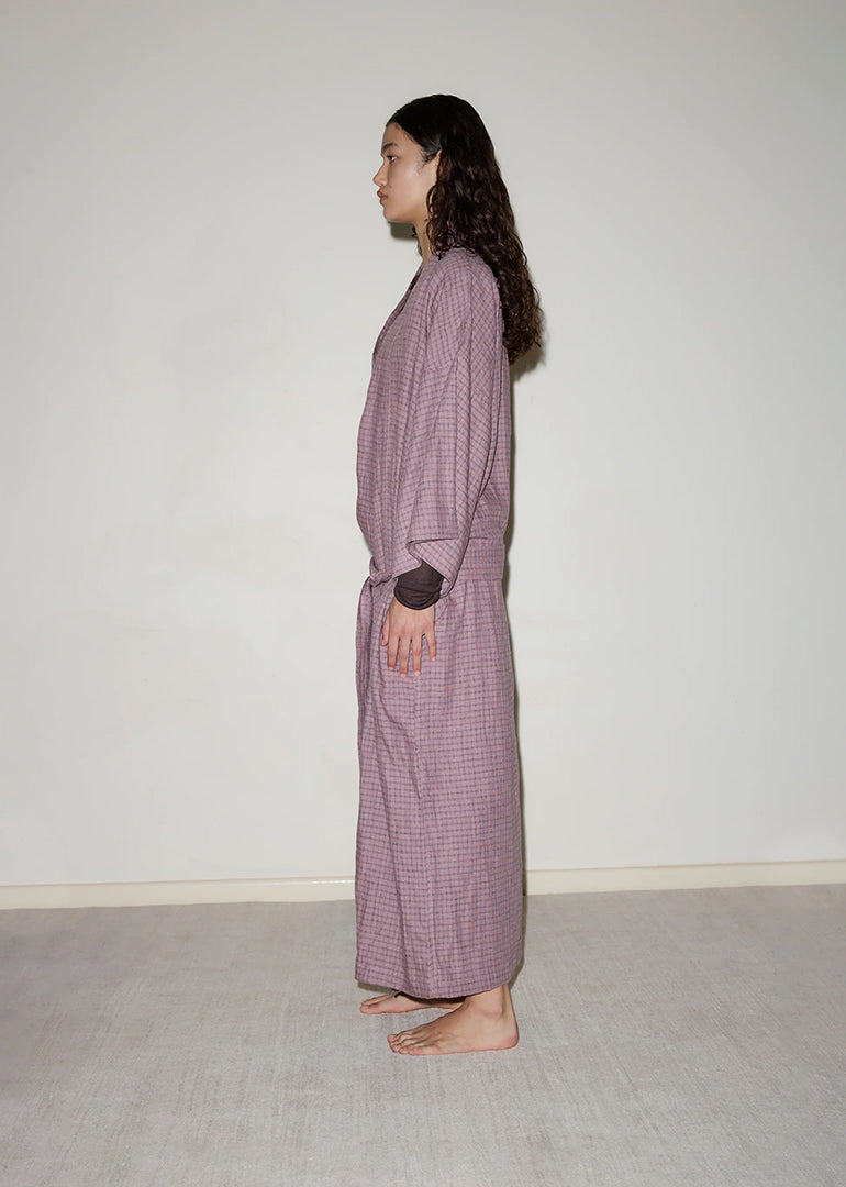 Deiji Studios - The 02 Robe in Musk Check