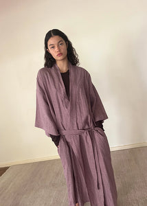 Deiji Studios - The 02 Robe in Musk Check