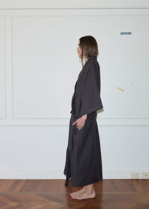 Deiji Studios - The 02 Robe in Slate Check