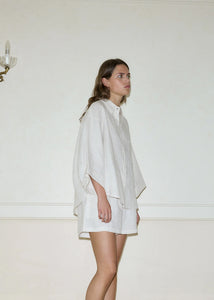 Deiji Studios - The 03 Sleepwear Set in Linen Story Stripe