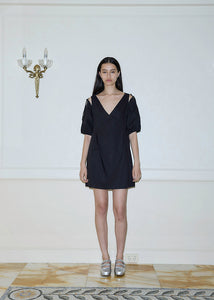 Deiji Studios - The Open Shoulder Dress in Black