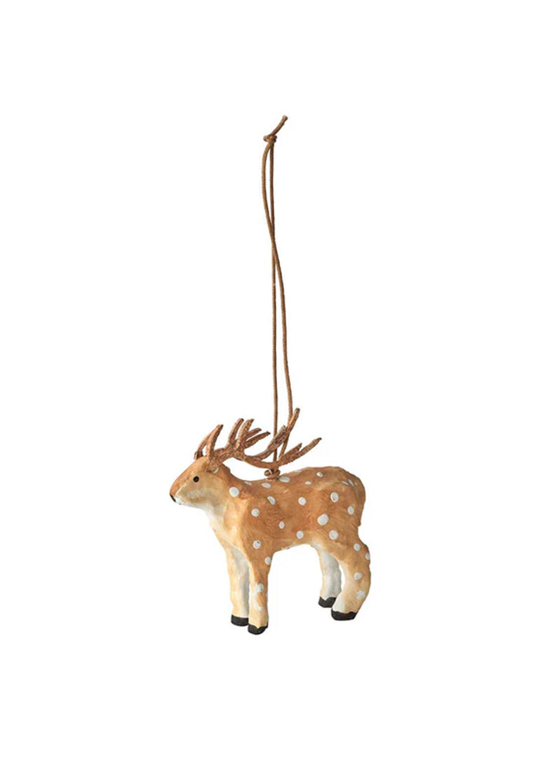 Paper Mache Ornament - Fox, Polar Bear or Reindeer