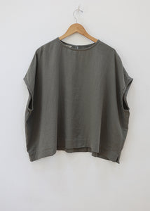 Ichi Antiquites - Azumadaki Viyella Pullover in Olive