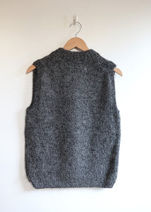 Ichi Antiquites - Suri Aplaca Hand Knit Vest in Black