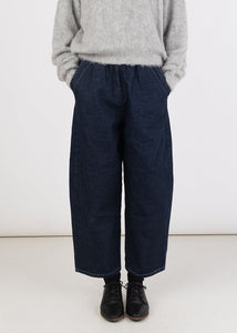 Micaela Greg - Barrel Pant in Dark Indigo