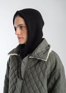 Micaela Greg Knit Hood in Black