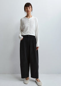 Cordera - Corduroy Baggy Pants in Black