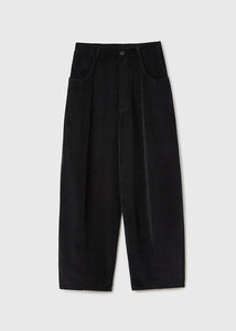 Cordera - Corduroy Baggy Pants in Black