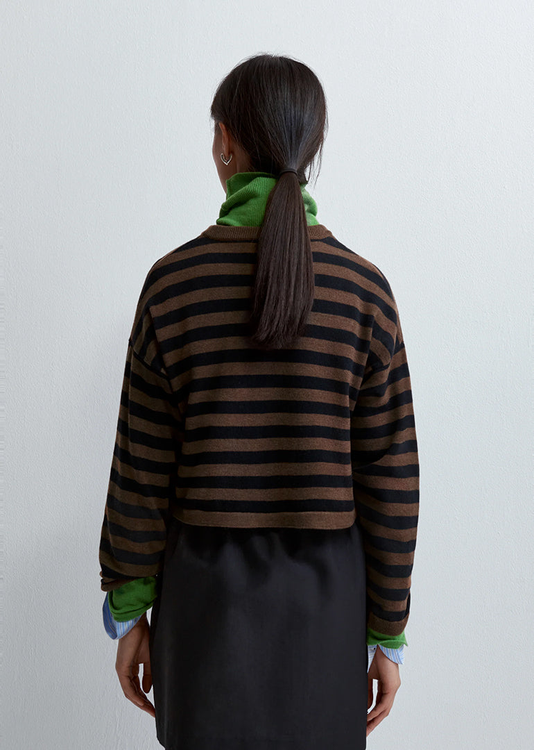 Cordera - Merino Wool Striped Cardigan