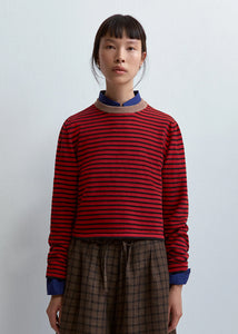 Cordera - Merino Wool Striped Shirt in Red