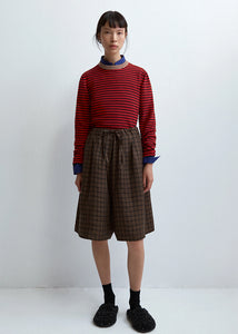 Cordera - Merino Wool Striped Shirt in Red