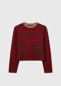 Cordera - Merino Wool Striped Shirt in Red