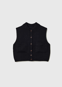 Cordera - Cotton Waistcoat - Black